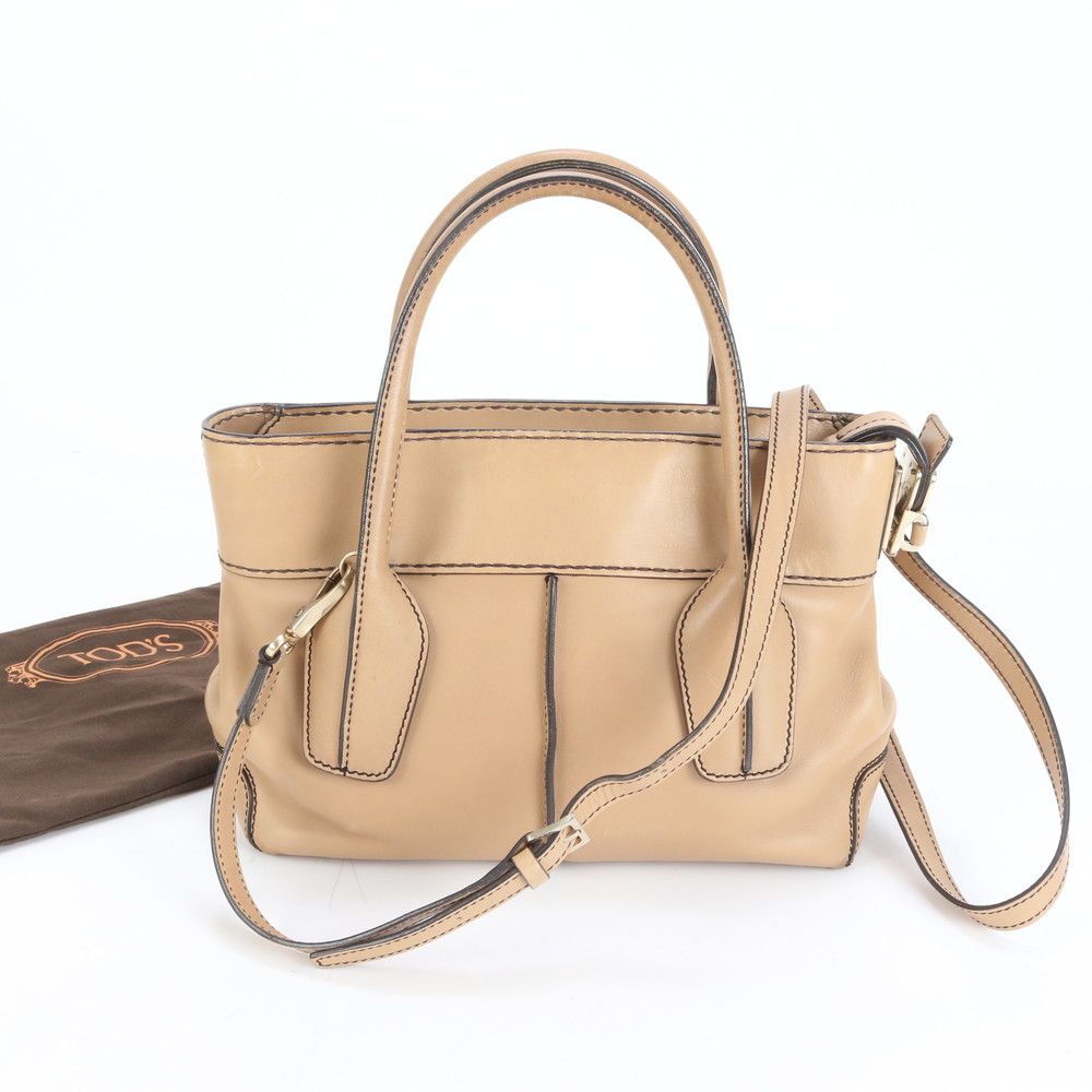 【超美品！】トッズ　ブラウンレザー ショルダー/トートバッグ　2way バック TOD'S トッズ TOD'S バッグ レディース ブランド ハンドバッグ