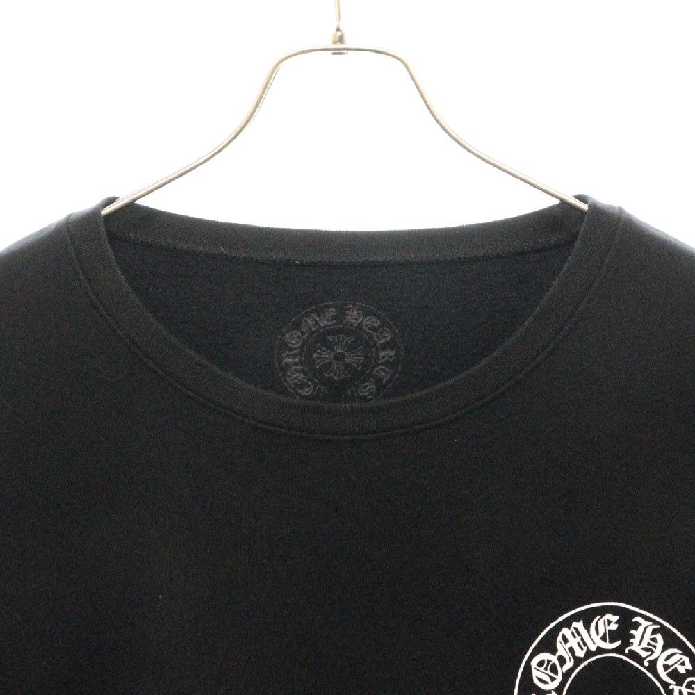 CHROME HEARTS (クロムハーツ) SWTSHRT PLVR バックホースシュー袖フローラルクロスプリントスウェットトレーナー ブラック -  メルカリ