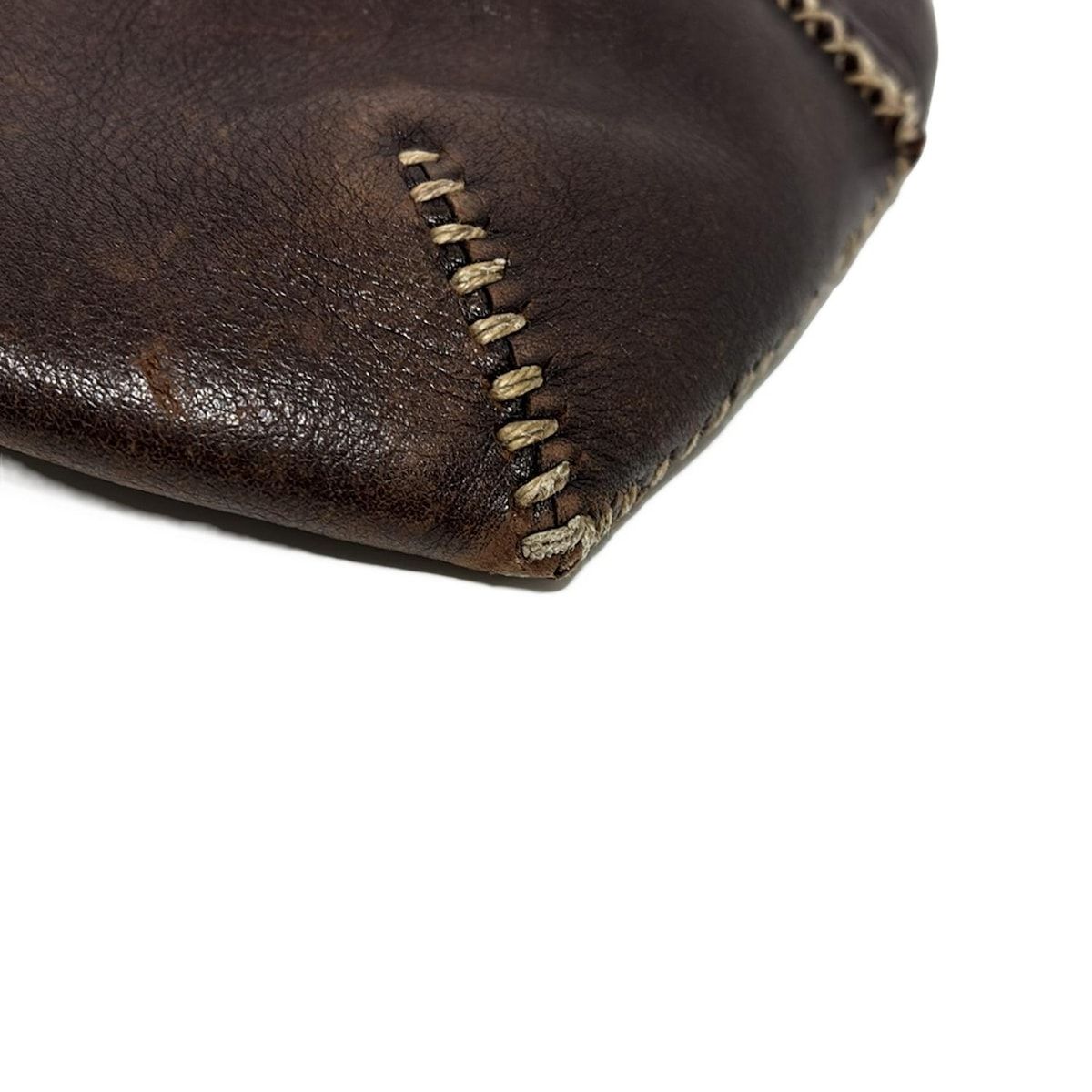 HENRY CUIR(アンリークイール) ショルダーバッグ - ダークブラウン  