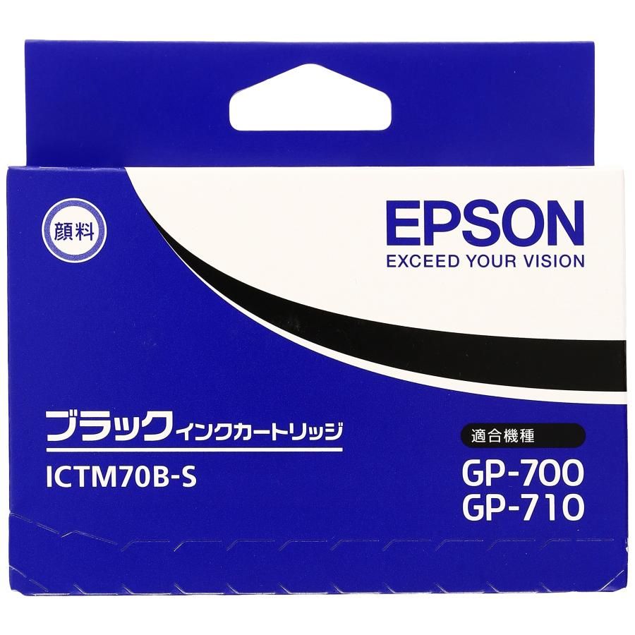セイコーエプソン インクカートリッジ ブラック (GP-700用) ICTM70B-S