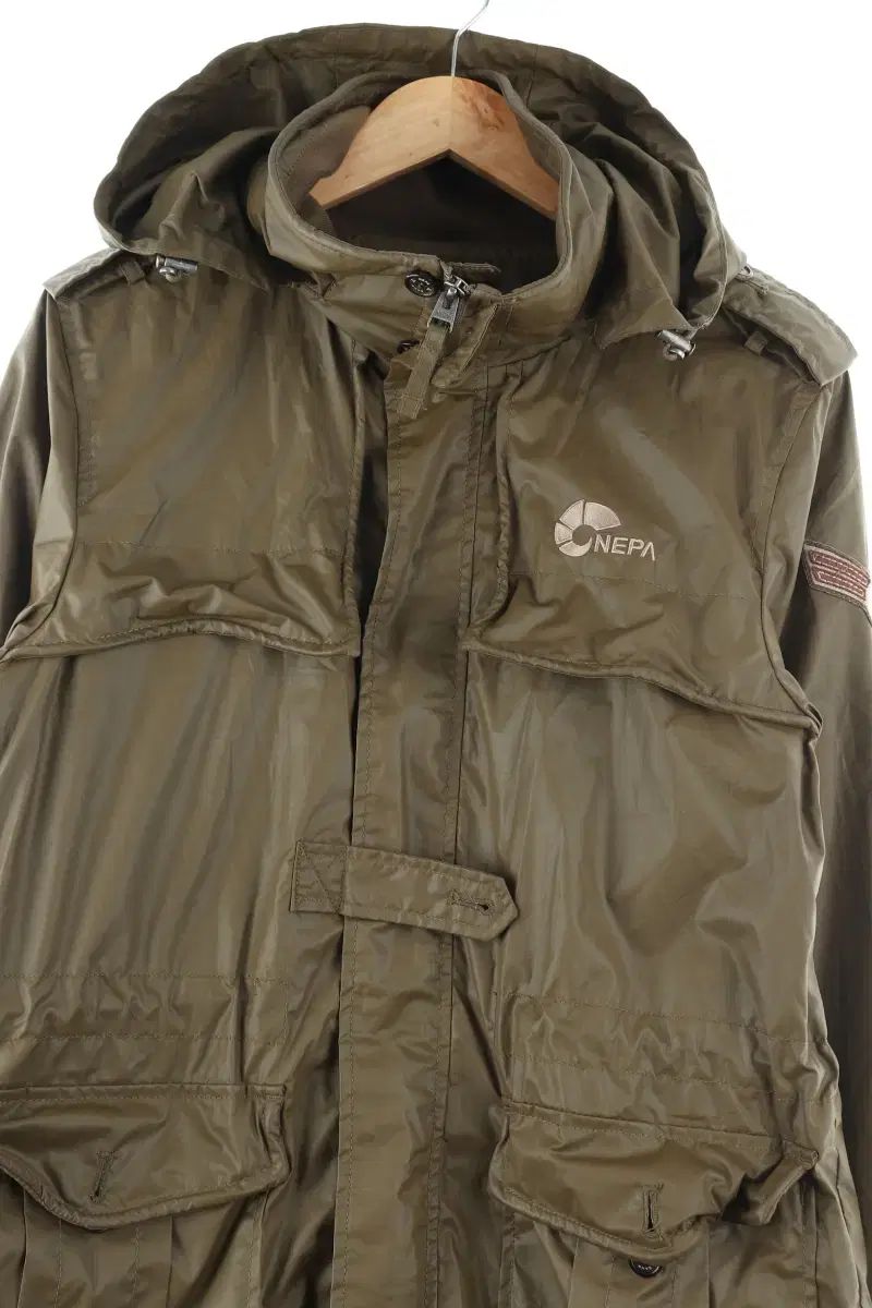 （ M ） NEPA(ネパ) ジップアップ ウインドブレーカー ジャンパージャケット カーキ ポリエステル オールドスクール 限定版- F4C4