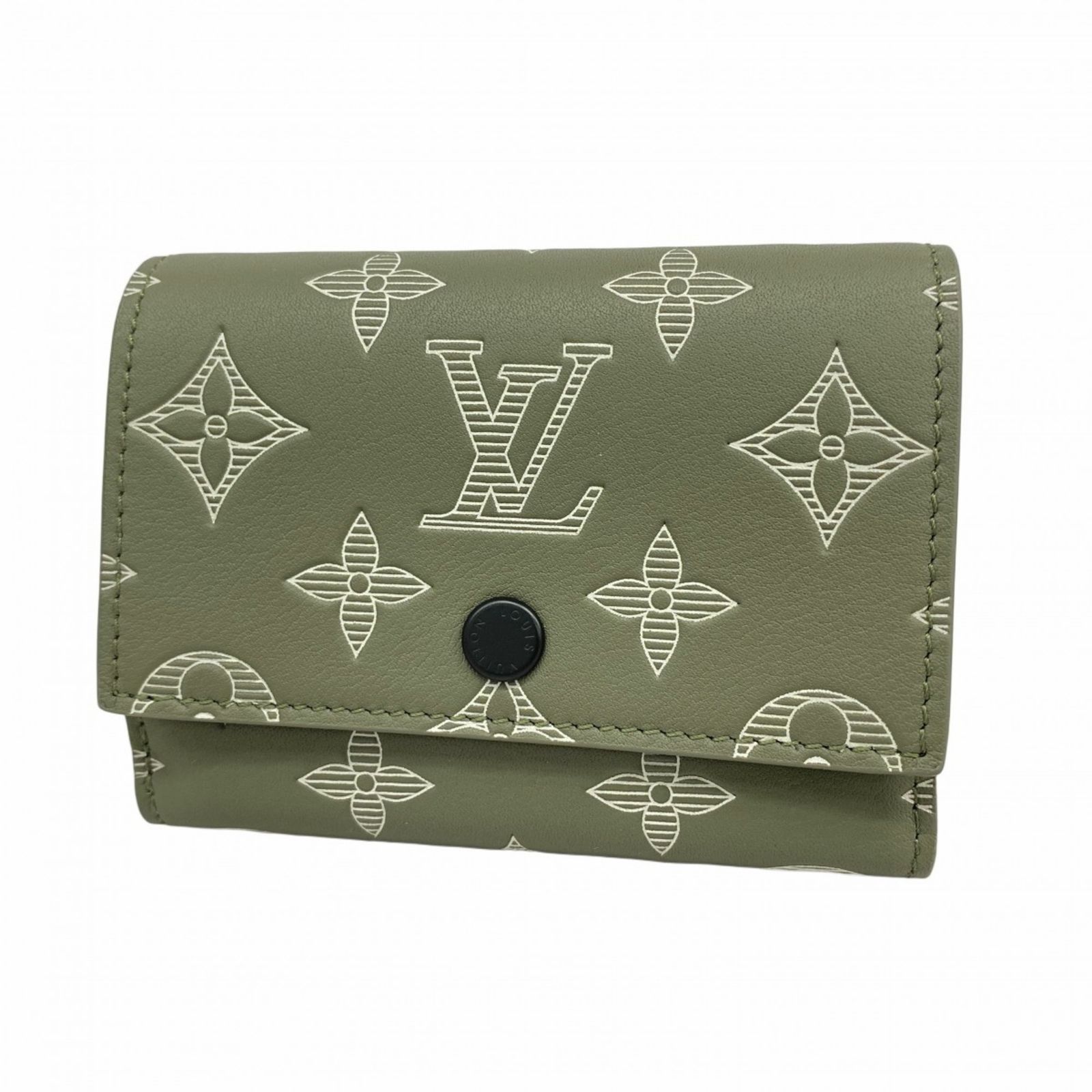 ルイ ヴィトン Louis Vuitton ルイ ヴィトン 三つ折り財布 モノグラム シャドウ ヴィクターウォレット M13216 オリーブグリーンメンズ