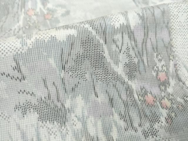 平和屋着物▽上質な紬 単衣