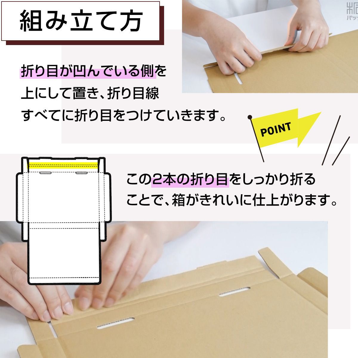 新品 ネコポス ダンボール箱 A4 100枚 (厚さ3cm以内) らくらくメルカリ