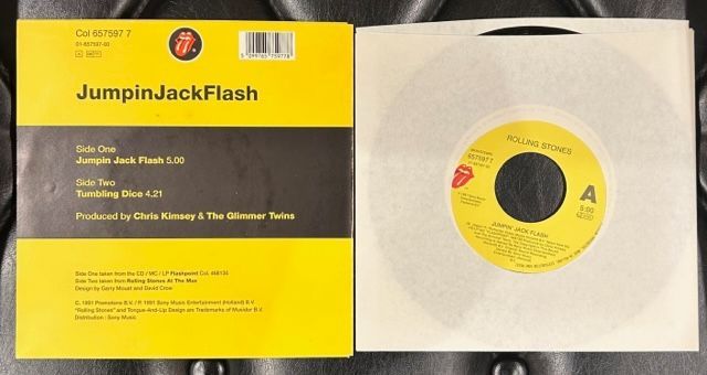 【オランダ・オンリー7インチ】Rolling Stones 「Jumpin' Jack Flash / Tumbling Dice」  ローリング・ストーンズ