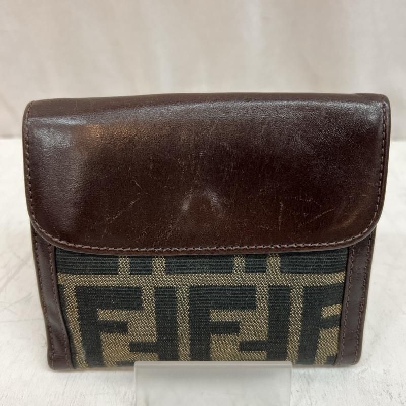 希少　FENDI フェンディ　二つ折り財布　マンマ　ズッカ　ズッキーノ 希少 FENDI フェンディ 二つ折り財布 ウォレット ズッカ柄
