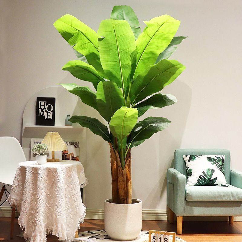 バナナの木 特大 造花 フェイクグリーン バショウ おしゃれ かわいい インテリア 240cm 220cm 210cm オブジェ 置物 人工 観葉植物 大きめ