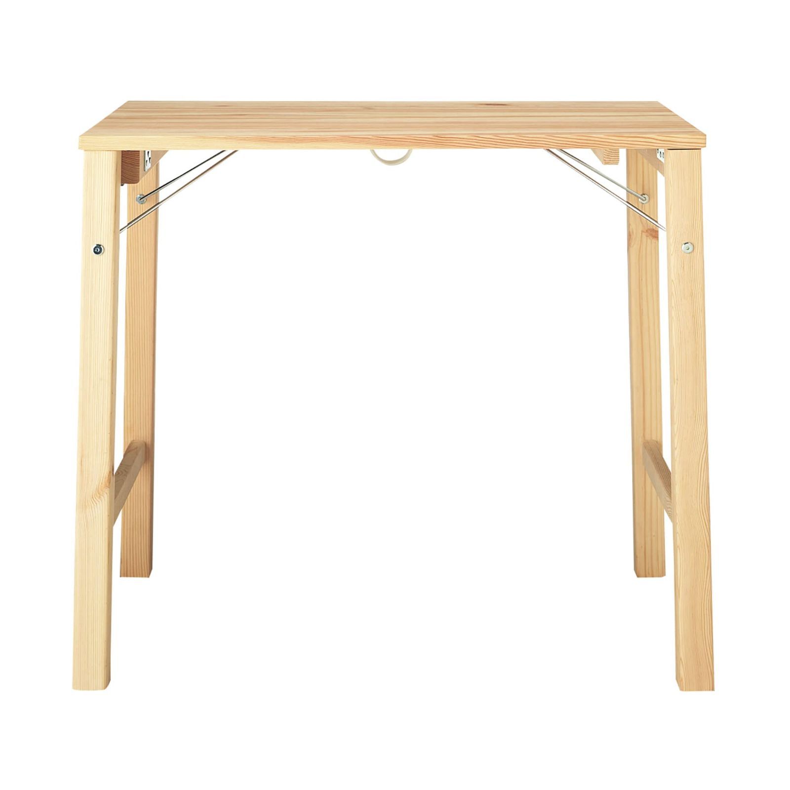 商品 無印 MUJI パイン材テーブル折りたたみ式 幅80×奥行50×高さ70cm 18499441