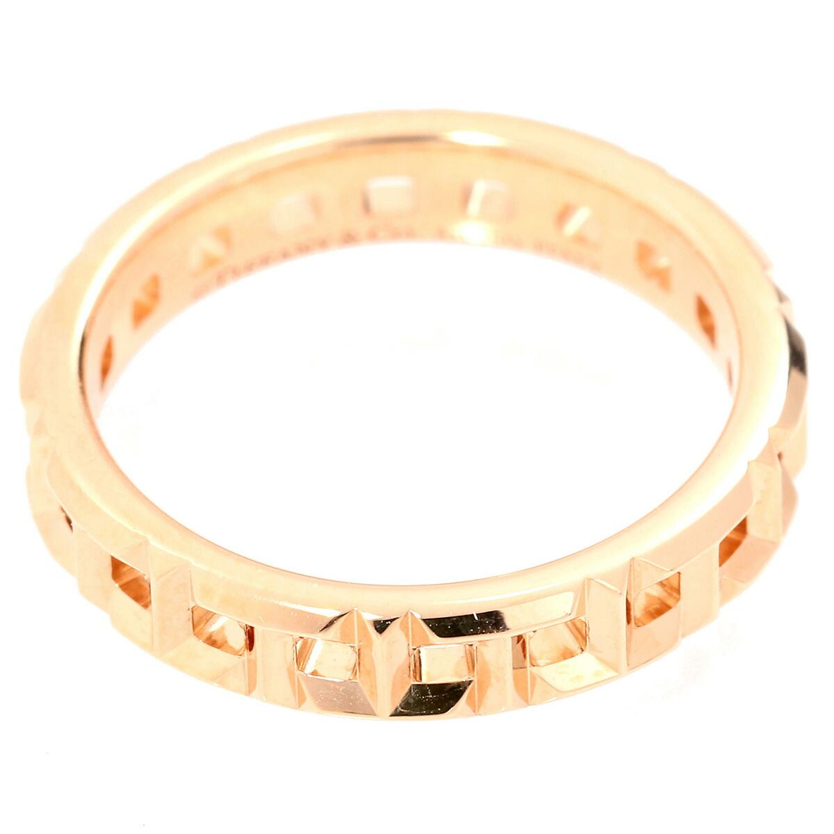 ティファニー T トゥルー ナローリング 指輪 K18 5号 TIFFANY&Co. 中古  