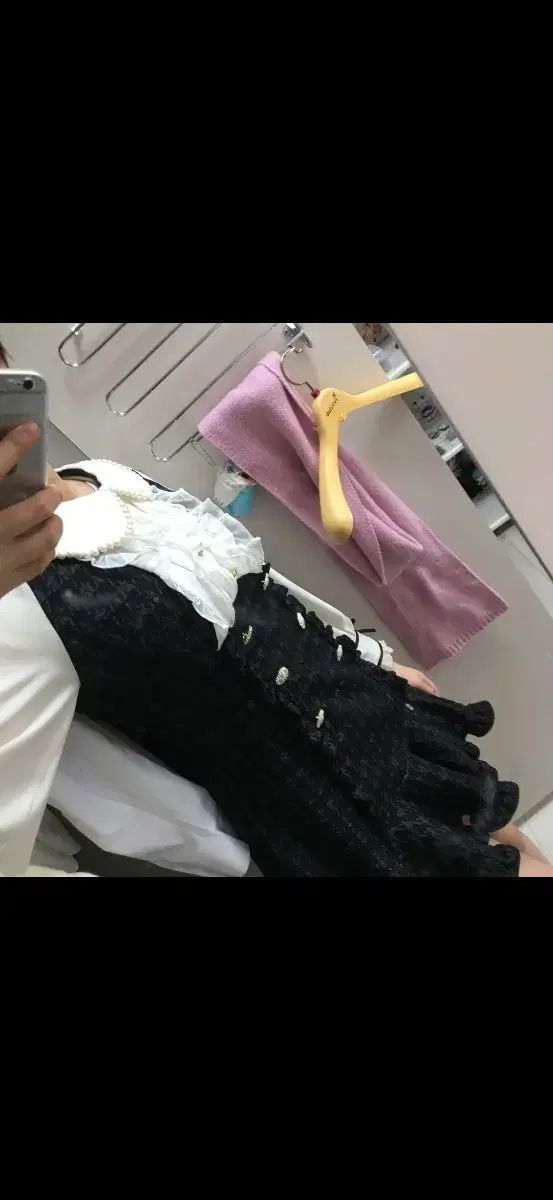 ツイードワンピース 黒