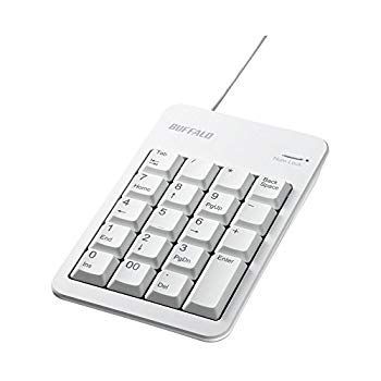 【中古】【非常に良い】BUFFALO 有線テンキーボード Tabキー付き ホワイト BSTK100WH 2zzhgl6
