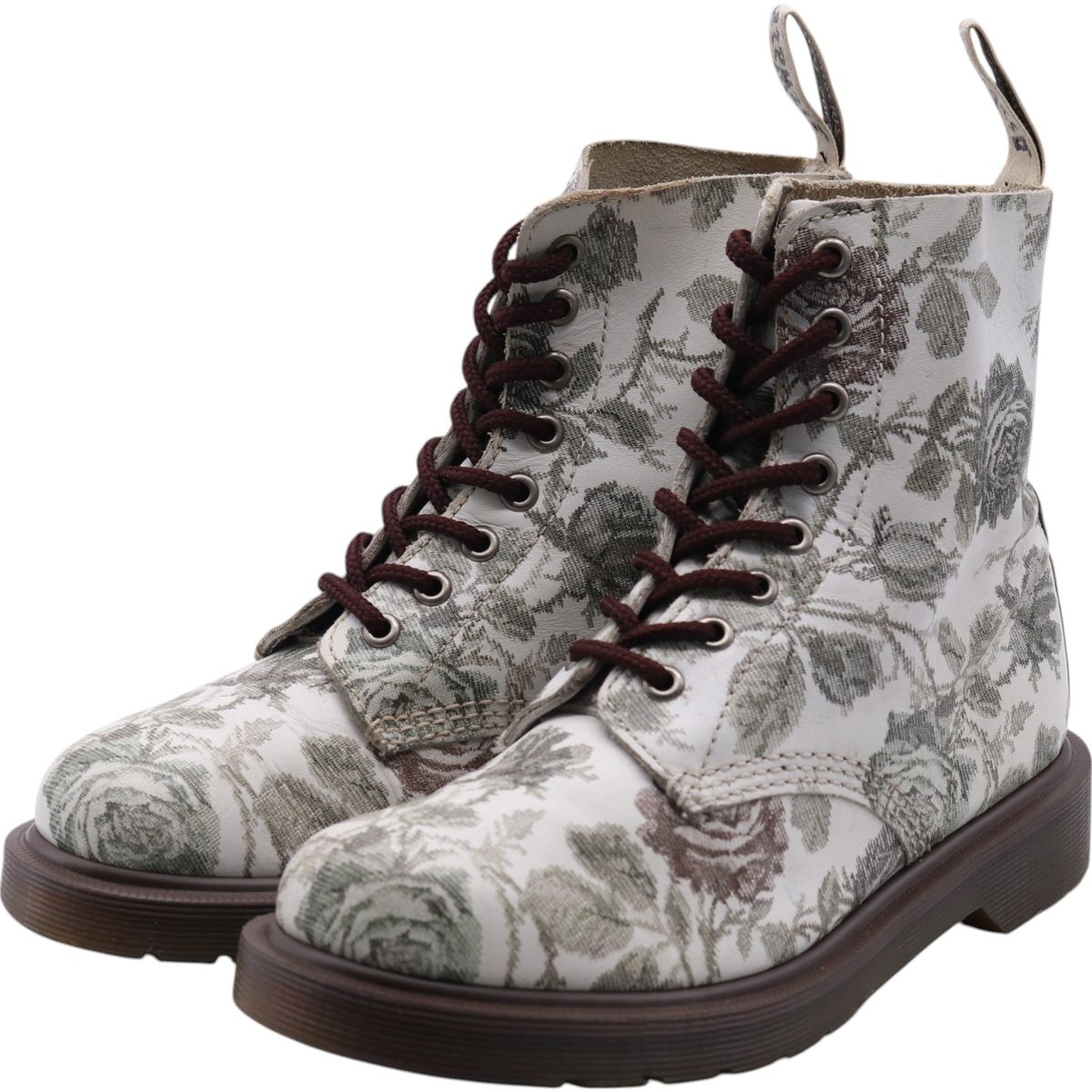 古着 ドクターマーチン Dr.Martens 花柄 8ホールブーツ 5 レディース 