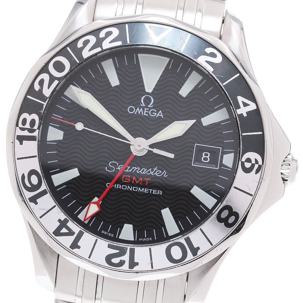 オメガ OMEGA 2534.50 シーマスター300 50周年記念モデル GMT 自動巻き メンズ_843714