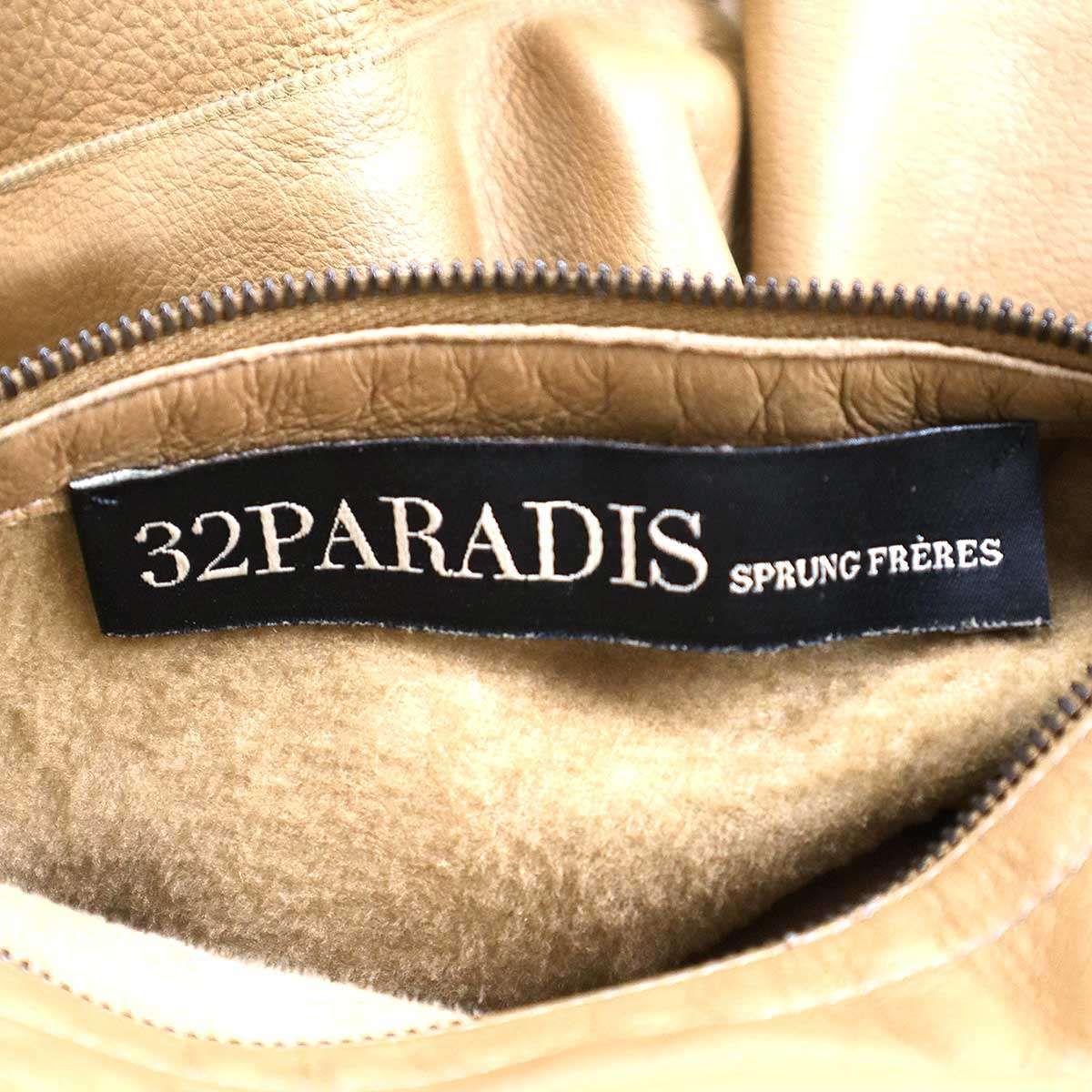 32PARADIS トラントドゥパラディ ラムレザーリバーシブルムートン 