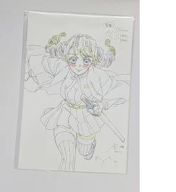 甘露寺蜜璃 鬼滅の刃 柱展 「柱-表情」原画ポストカード 720 鬼