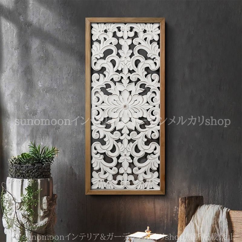 ヴィンテージ調 ウォール アート 花 葉 スクエア 長方形 壁掛け インテリア おしゃれ かわいい 北欧 カントリー ヨーロッパ レトロ調 アンティーク調 白 ホワイト