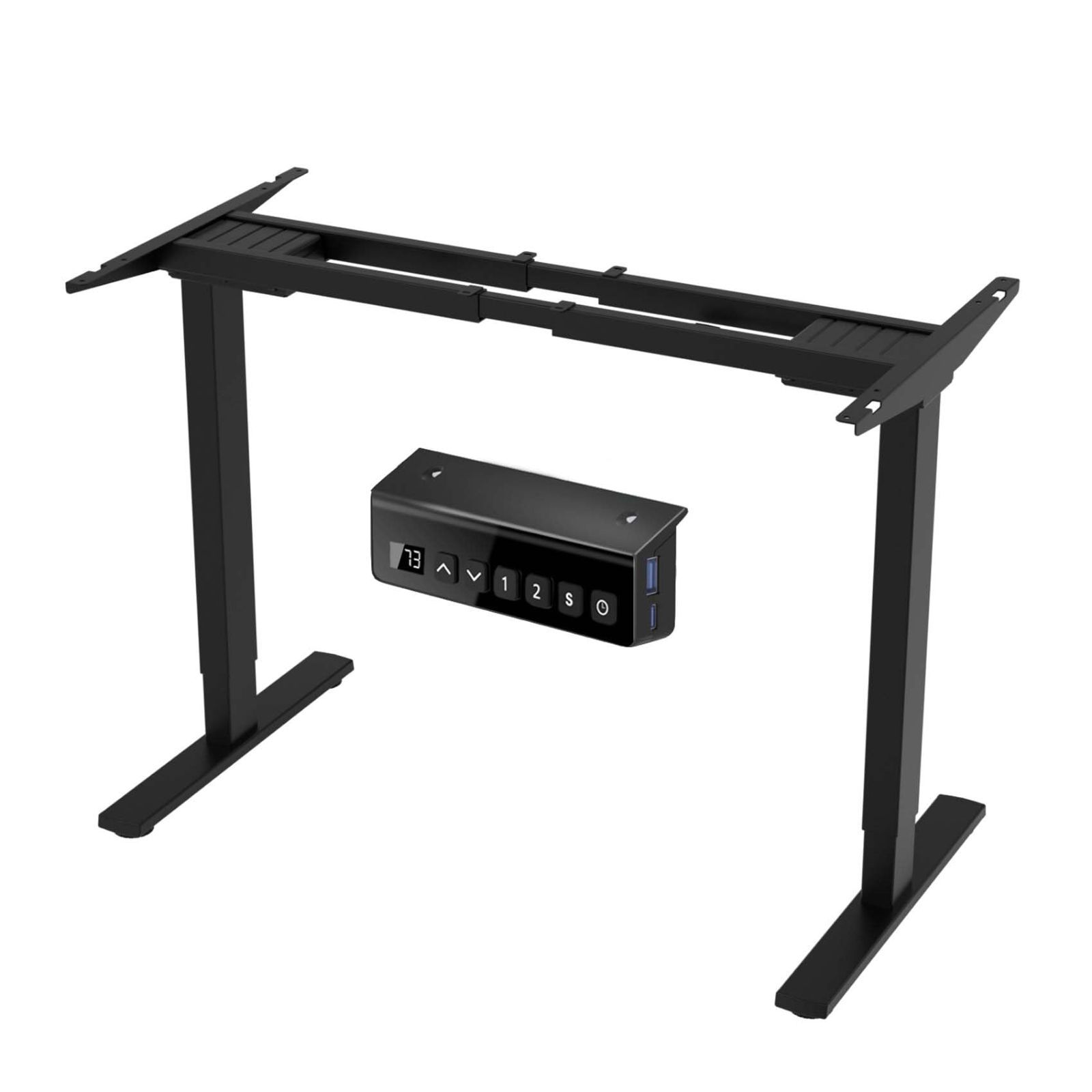 Bauhutte 昇降式 L字デスク スタンダード 木目 BHD-670H-WD