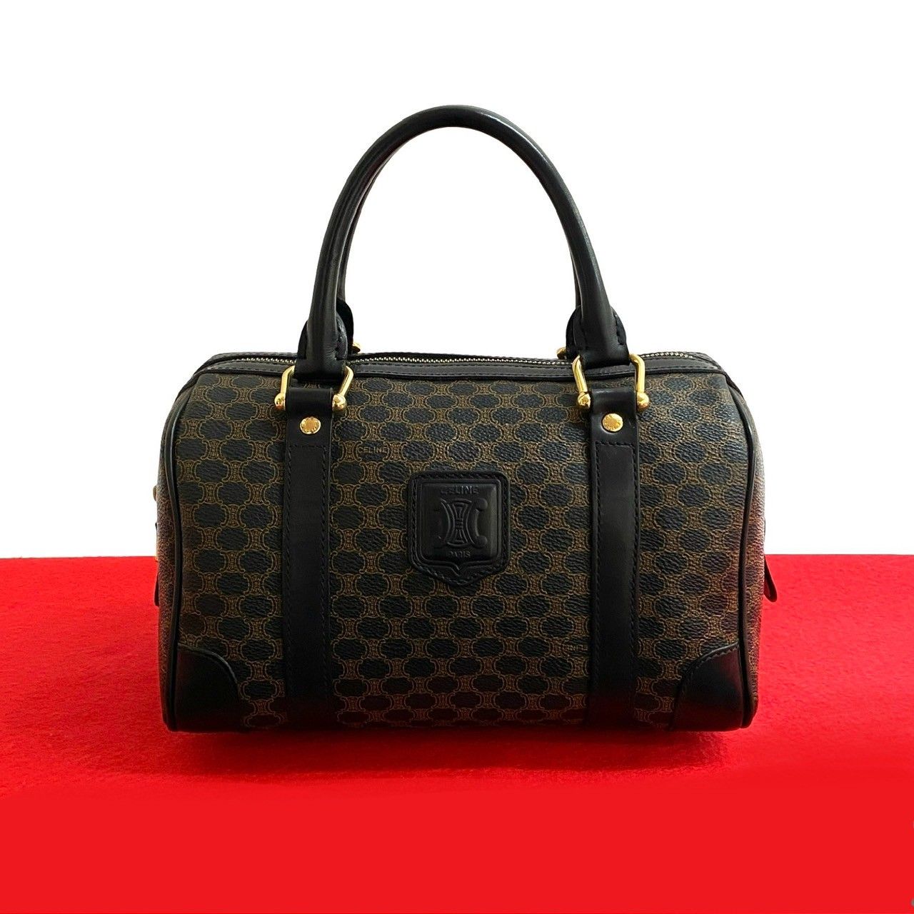 bros　CELINE セリーヌ　マカダム柄　トリオンフ　モノグラム 極 美品 CELINE セリーヌ ヴィンテージ マカダム ブラゾン