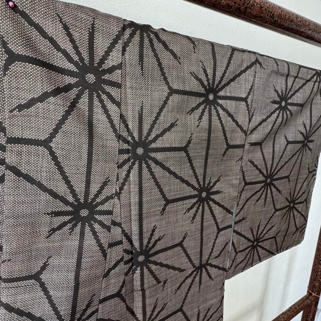 しつけ付 本場大島紬 正絹 袷 着物 紬 165 トールサイズ 黒 個性的 鶴