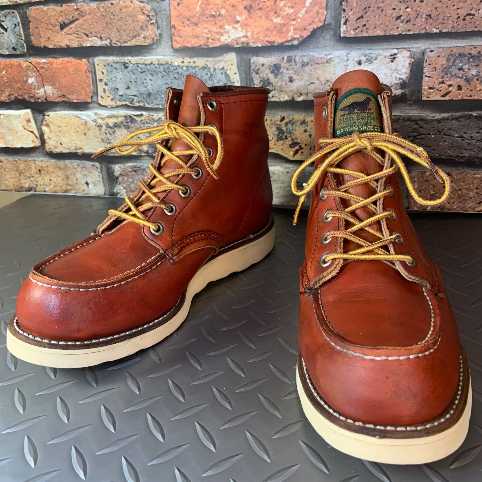 y*i様 RED WING 875 ？ 半円犬タグ　US8.5 レッドウィング REDWING 875 6E 半円犬タグ 金刺繍 - メルカリ