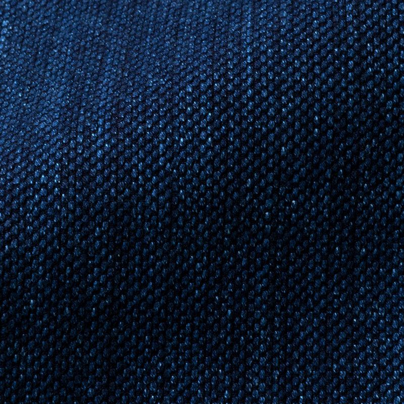 小島屋 藍染め織物 刺子織生地素材 ディープインディゴ 1mカット 綿100% 武