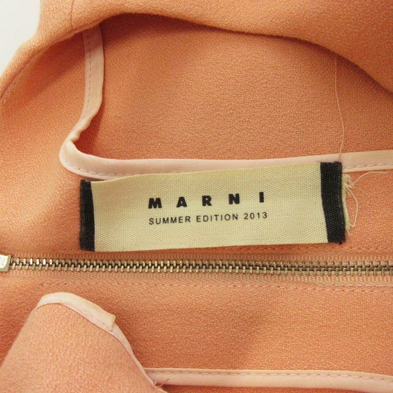 マルニ MARNI ワンピース ひざ丈 半袖 スキッパー ピンク □GY45