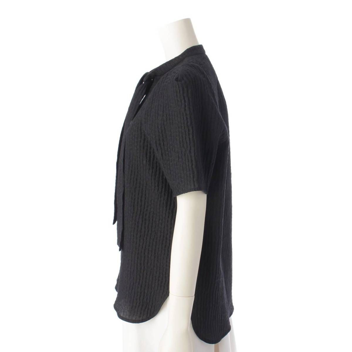 yori 23SS フクレリボンブラウス ラウンドカラー　YR2221-055SM＊ yori 23SS フクレリボンブラウス ラウンドカラー YR2221-055SM