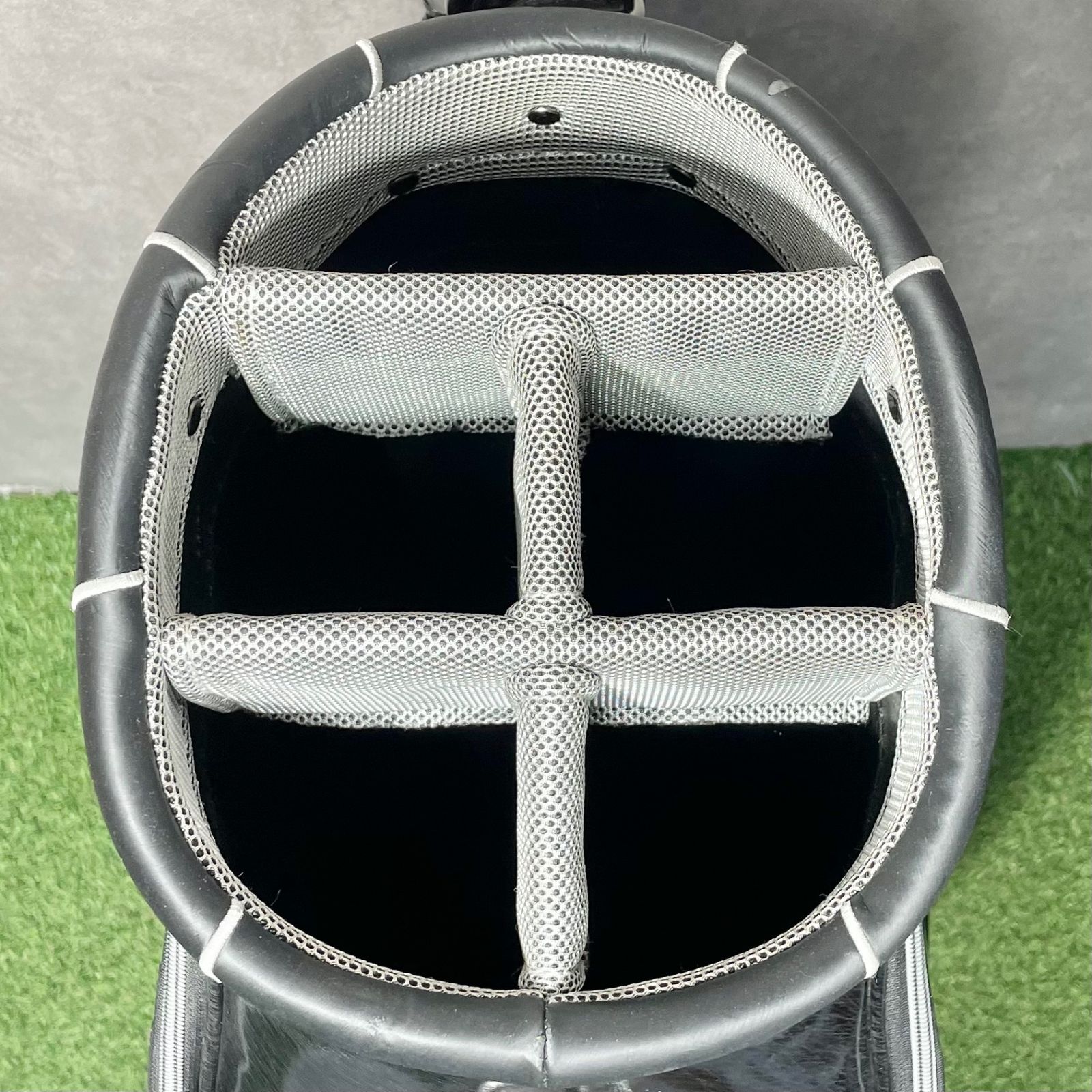 【廃盤品】ナイキ プロモデル キャディバッグ ゴルフバッグ ブラック 3点式 希少NIKE GOLF ナイキ ド迫力3点式ツアーカートキャディバッグ