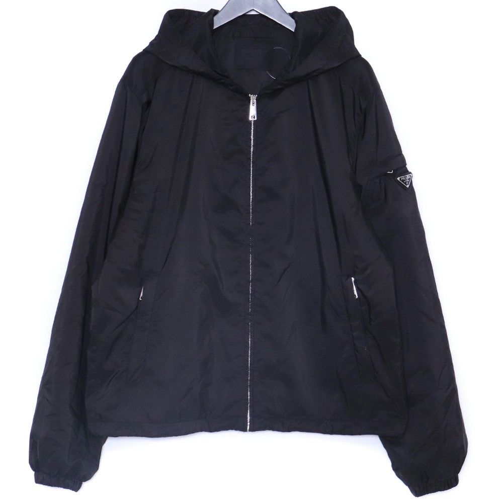 S　ナイロンジャケット 切り替え コットン 三角ロゴ 極美品 希少 黒 S ナイロンジャケット 切り替え コットン 三角ロゴ 極美品 希少 黒 S