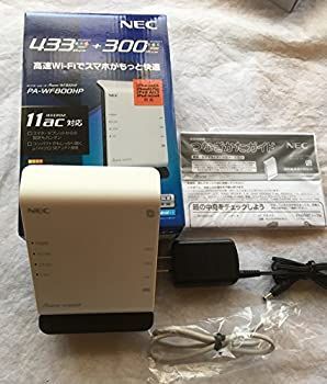 低価，100%新品 【中古】(非常に良い)NEC AtermWF800HP(HPモデル) PA-WF800HP 無線LANルーター