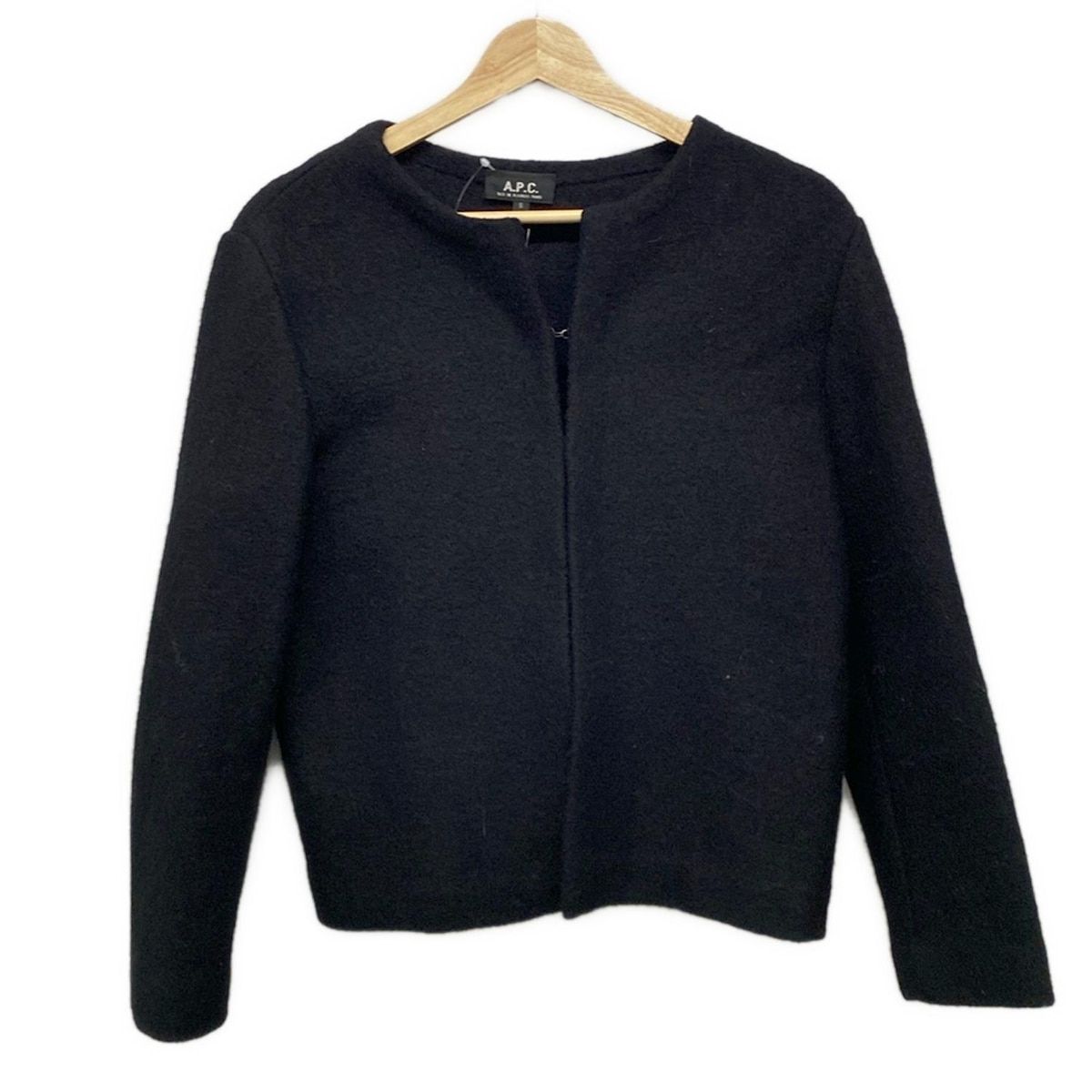 A.P.C. アーペーセー コットンジャケット / S / 黒 A.P.C.(アーペーセー) ジャケット サイズS レディース - 黒 長袖
