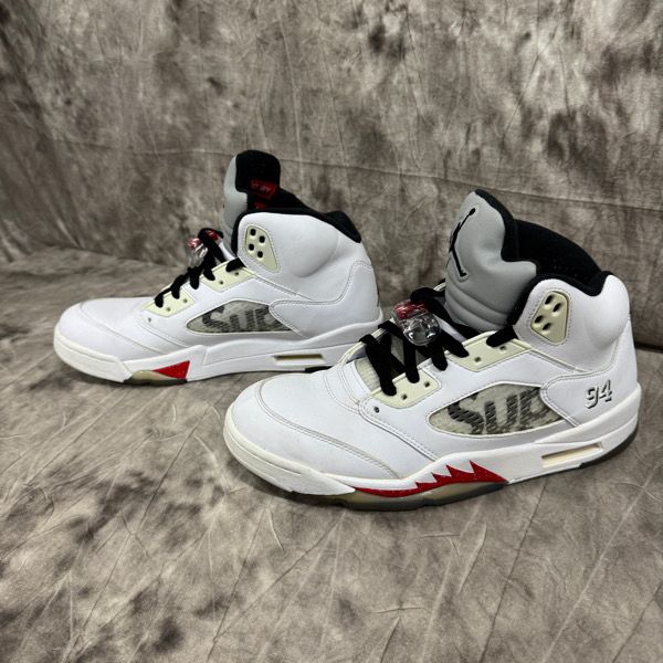 ナイキ エアジョーダン5 レトロ シュプリーム ホワイト 楽天市場