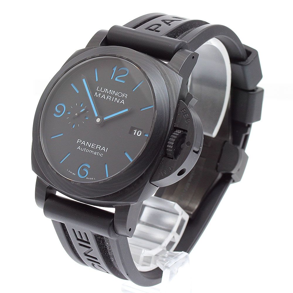 パネライ PANERAI PAM01661 ルミノール マリーナ カーボテック スモールセコンド デイト 自動巻き メンズ 箱・保証書付き_908214 パネライ PANERAI PAM01661 ルミノール マリーナ カーボテック