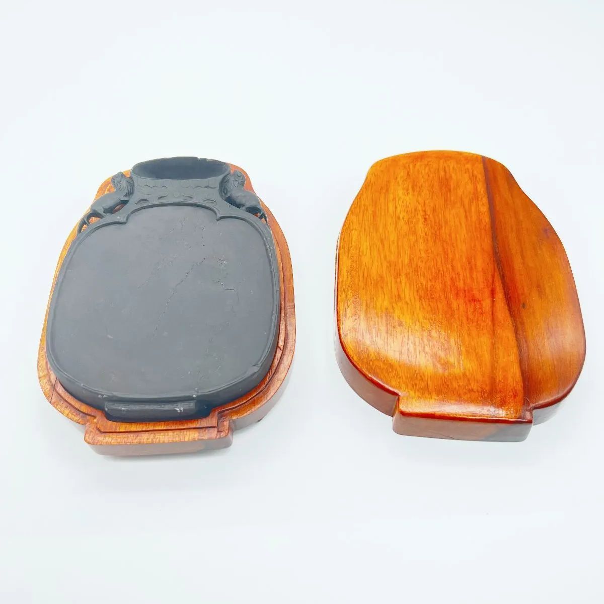 老坑 水巌 端渓硯 書道 中国 丑丸雄三氏鑑定書付