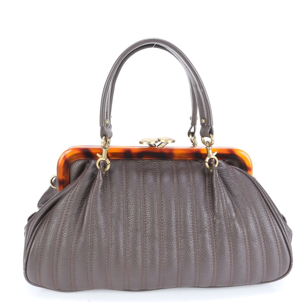 MARC JACOBS アイボリー レザーハンドバッグ