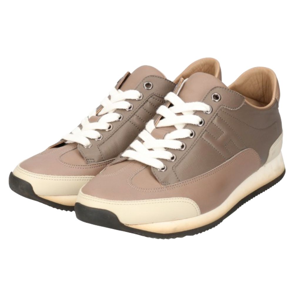 HERMES (エルメス) クイック Hロゴ カーフレザーローカット