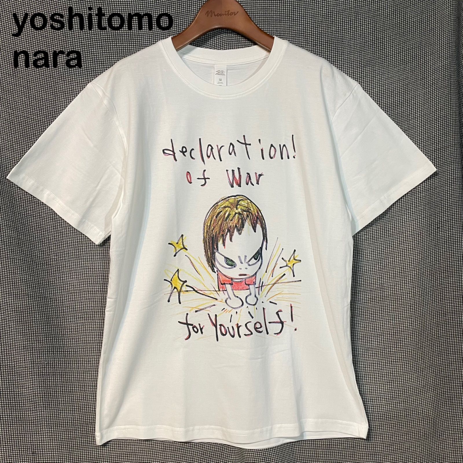 sizeM/L】奈良美智 宣戦布告 イラスト Tシャツ nara yoshitomo