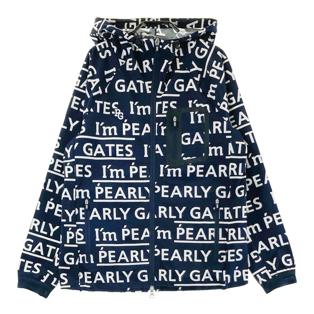 サイズ0 PEARLY GATES フード付きジャケット ネイビー サイズ0 PEARLY GATES フード付きジャケット ネイビー