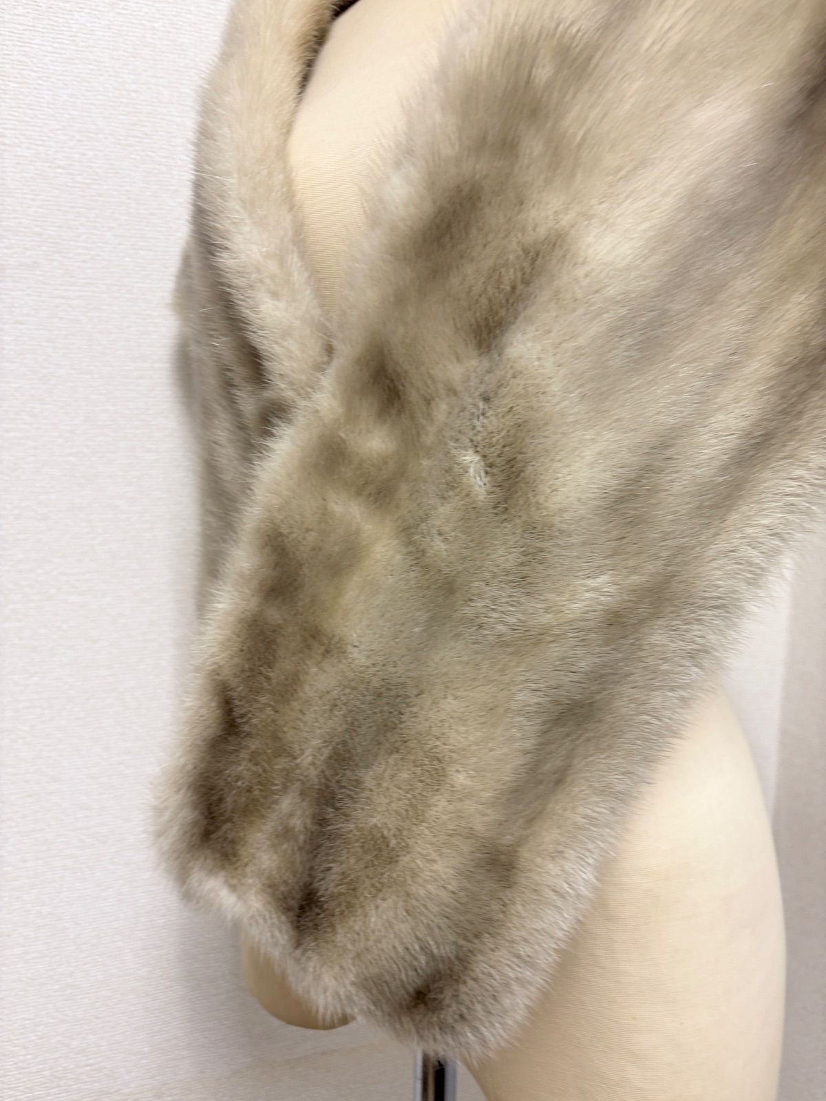 IEMURA FUR SILVER BLU ミンク ファーショール C2510123