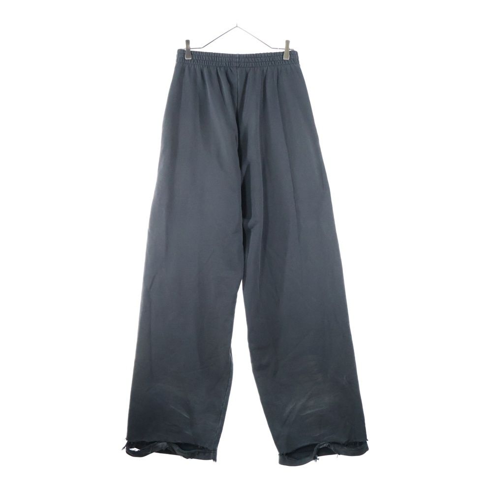 BALENCIAGA バレンシアガ ebayロゴ刺繍ワイドスウェットロングパンツ ブラック 803266 TRVD2