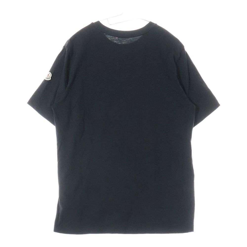 MONCLER - 美品 MONCLER ロゴ ラインストーン クルーネック 半袖 Tシャツ MONCLER - 美品 MONCLER ロゴ ラインストーン クルーネック 半袖