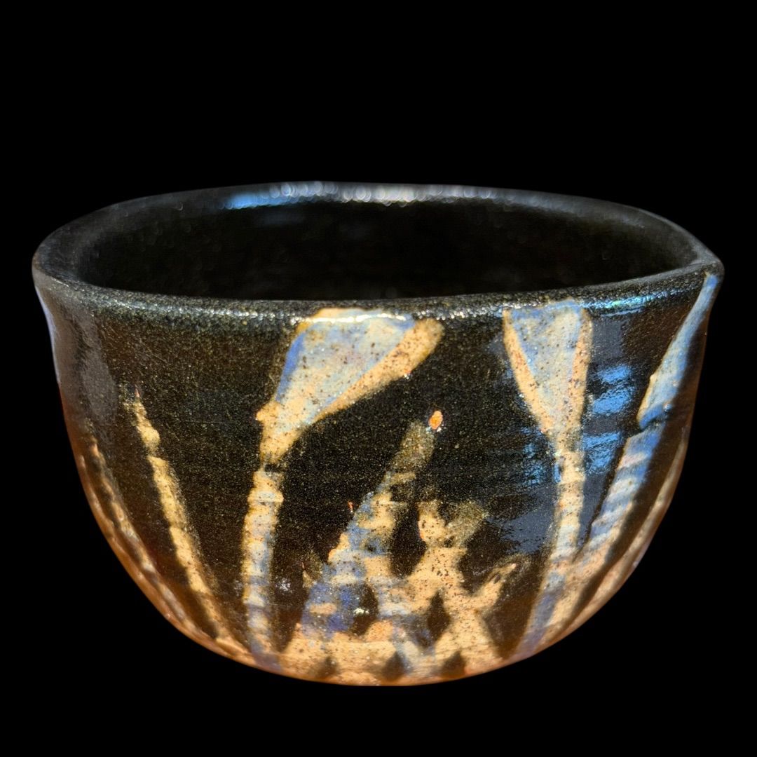 【 抹茶茶碗 おまとめ3点 】茶道具 茶道 骨董品 茶碗 黒茶碗 茶道具 抹茶茶碗 美濃焼 黒金刷毛 お茶碗 日本製 国産 抹茶碗