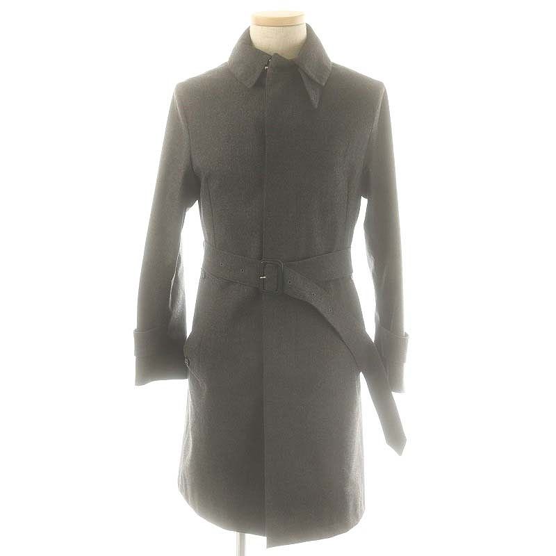 マッキントッシュ MACKINTOSH LoroPiana トレンチコート ロング ウール 36 ダークグレー |DO OS AD
