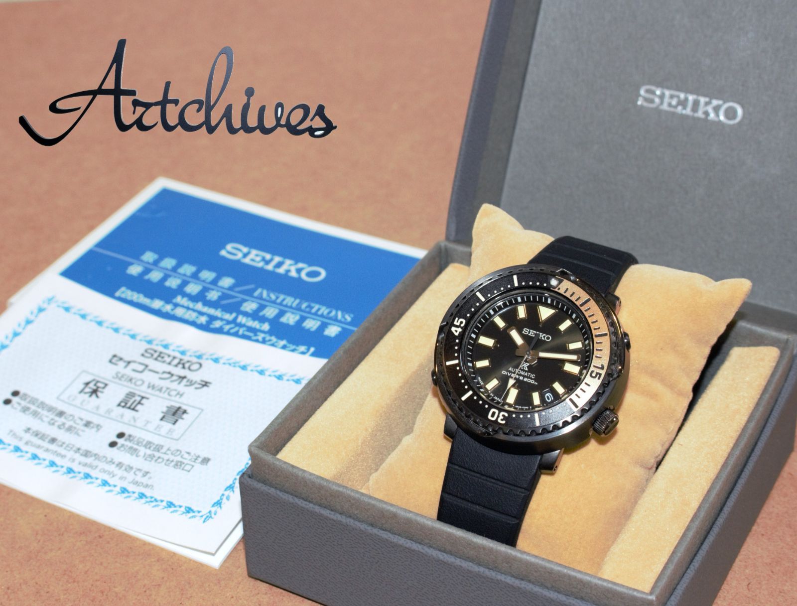 VRW-953 時計 SEIKO セイコー SBDY091 プロスペックス ダイバースキューバ BK文字盤 メンズ 自動巻き 腕時計 稼動品