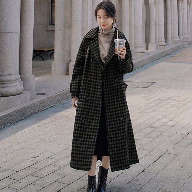 アウター コート 上着 ロング丈 長袖 襟付き 前開き ポケット かわいい