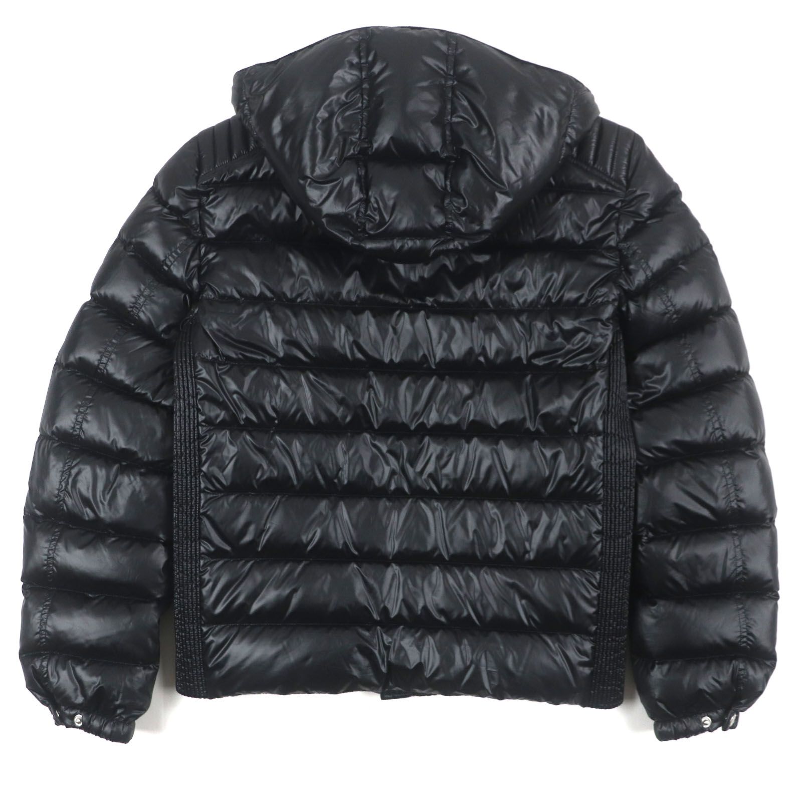 すぐ届く PRADA プラダ 三角 ロゴ フード ダウン ブラック 黒 極美品▽PRADA プラダ 2022年製 SGA654 トライアングルロゴ 三角