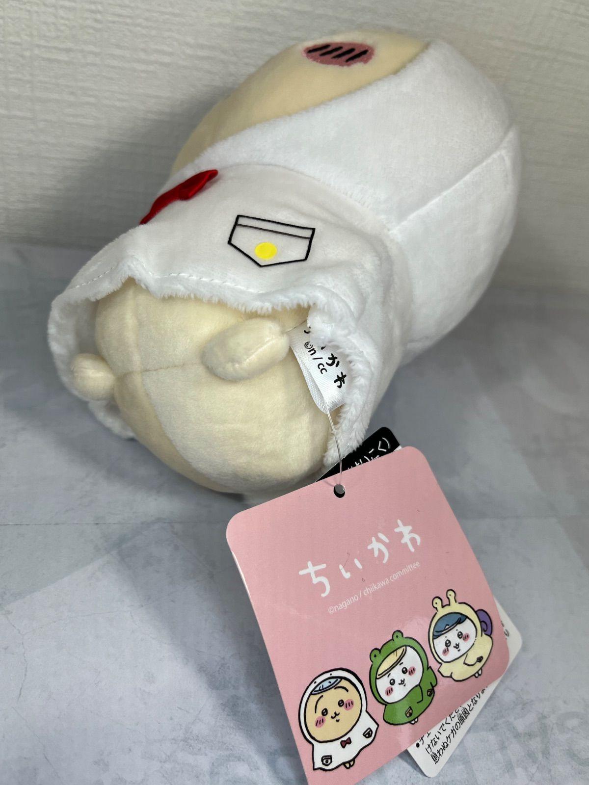ぽてたまちいかわ ぬいぐるみ うさぎ 雨の日 レインコート 即日