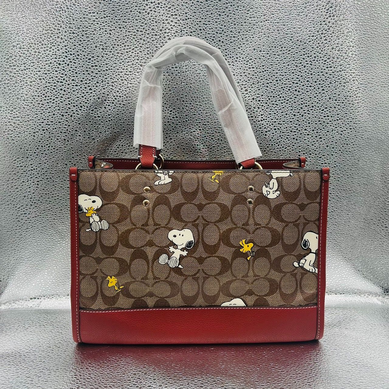 COACH コーチ PEANUTSコラボ トートバッグ デンプシー スヌーピー