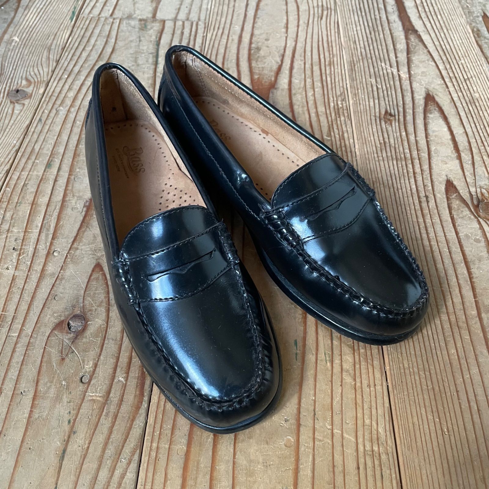 G.H.BASS ジーエイチバス ローファー レザー ブラック Mサイズ