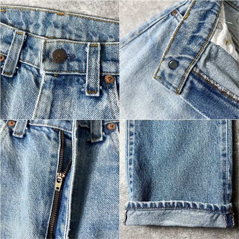 ヒゲ 80s USA製 Levis 505 0217 デニム パンツ 32 34 / 80年代